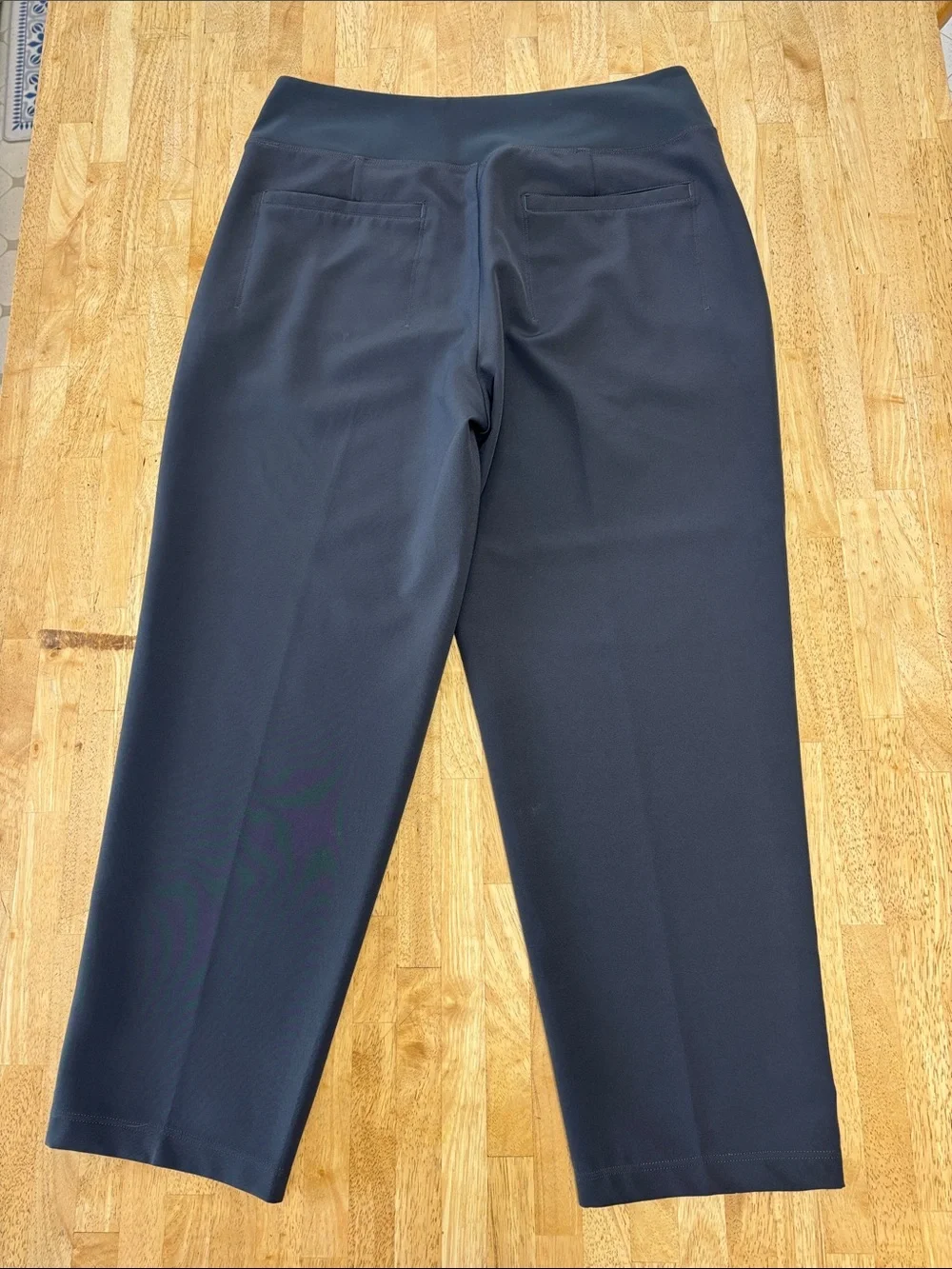Athleta Endless High Rise Pant Tapered Ankle Dress Pants Gray Sz 10 - Picture 3 of 3